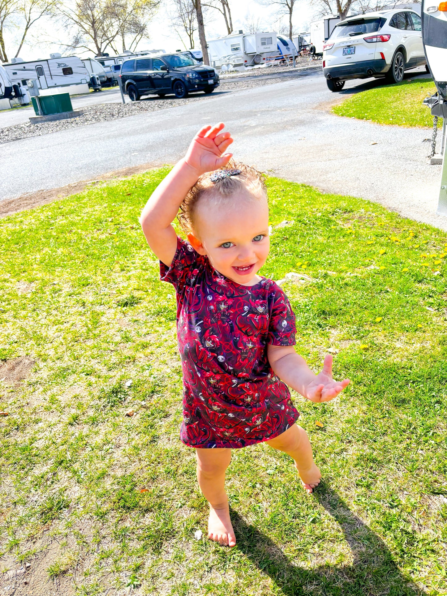 Cerealsly Cute 3-6 Months Boxy Dress (Color Block)