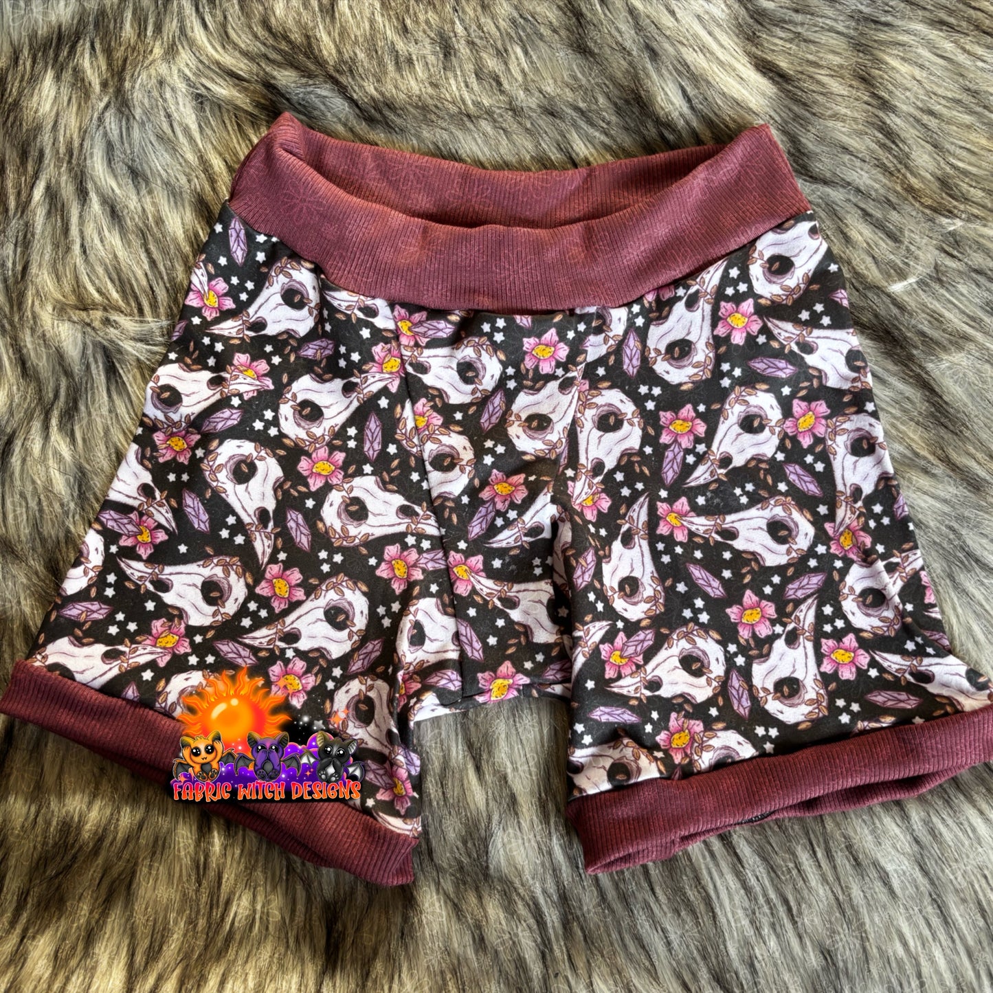 Goblincore Skulls Size 10 Girl Boxers