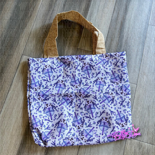 Lavender Boba Tote Bag