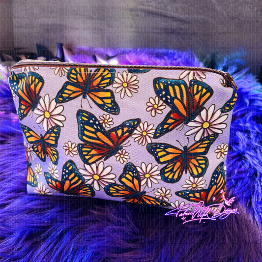 Cottagecore Butterflies XL Makeup Bag