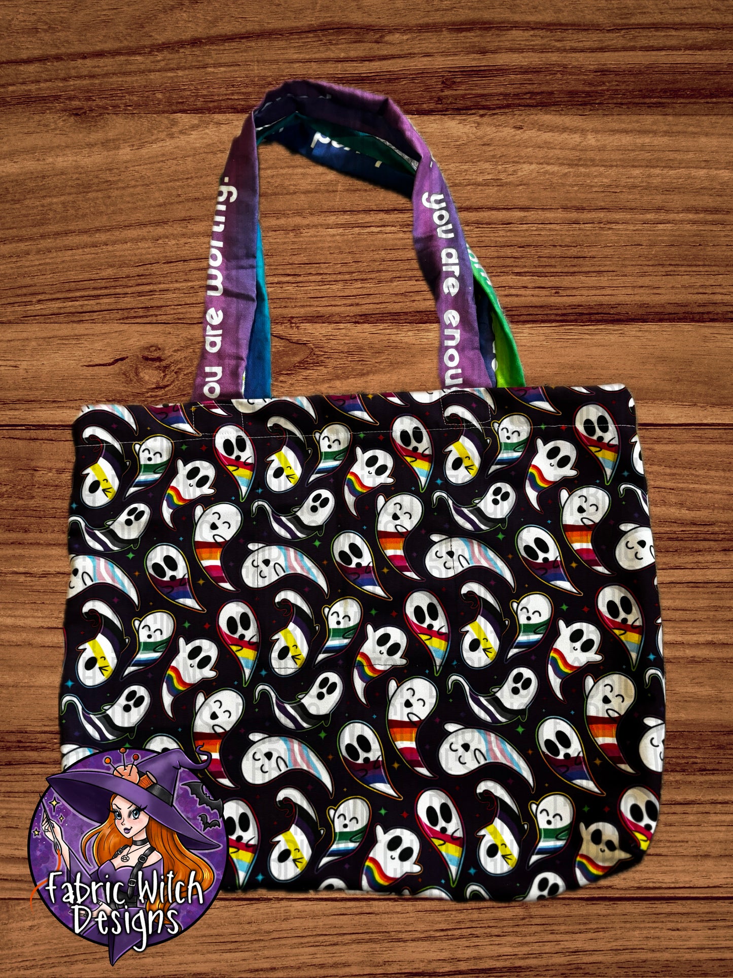 Ghostly Pride Love Tote Bag