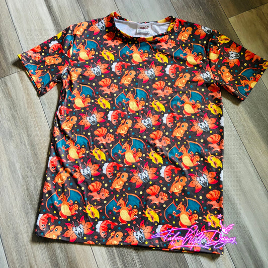 Red Monsters Kids Size 14 Tee