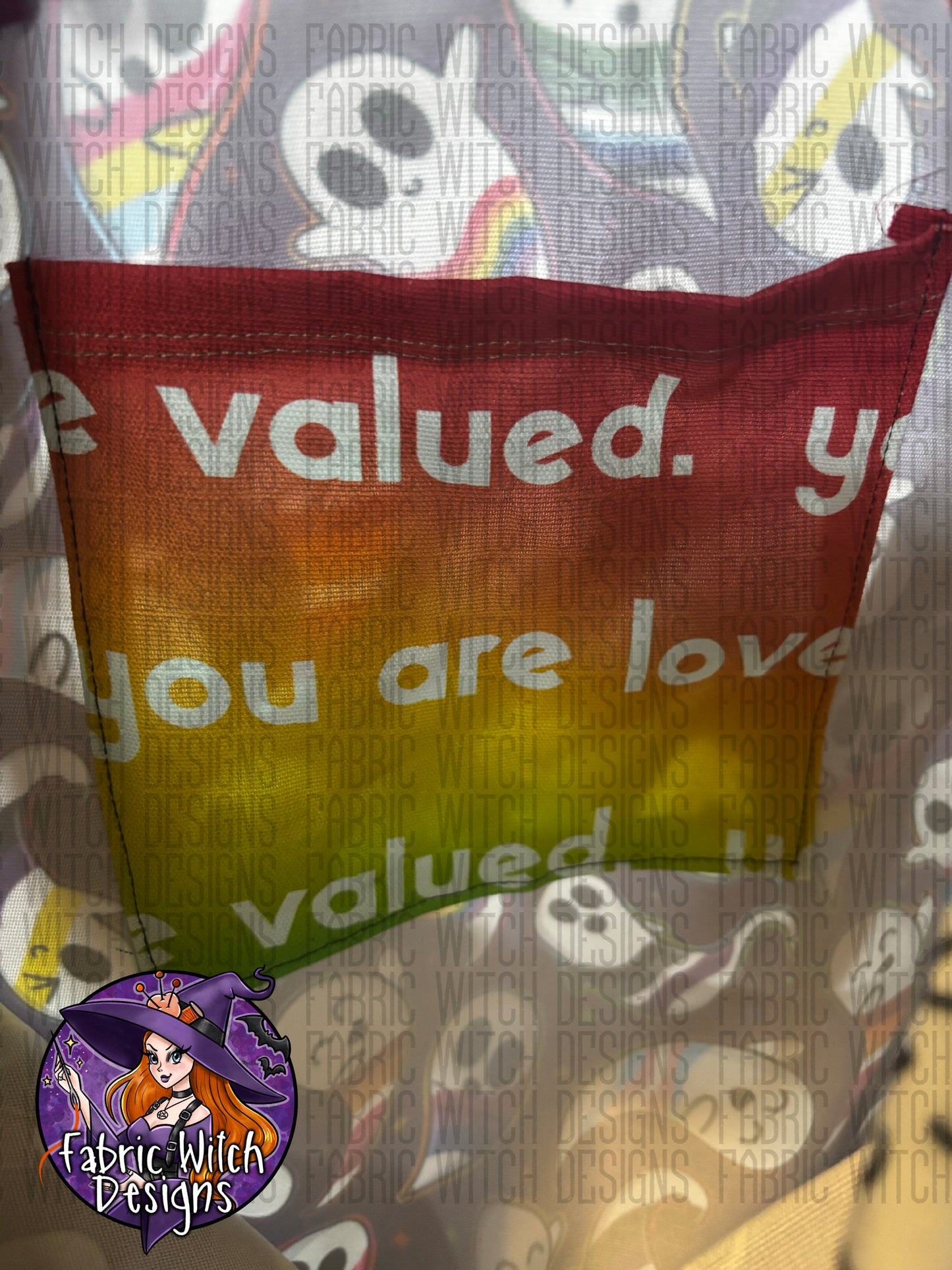 Ghostly Pride Love Tote Bag