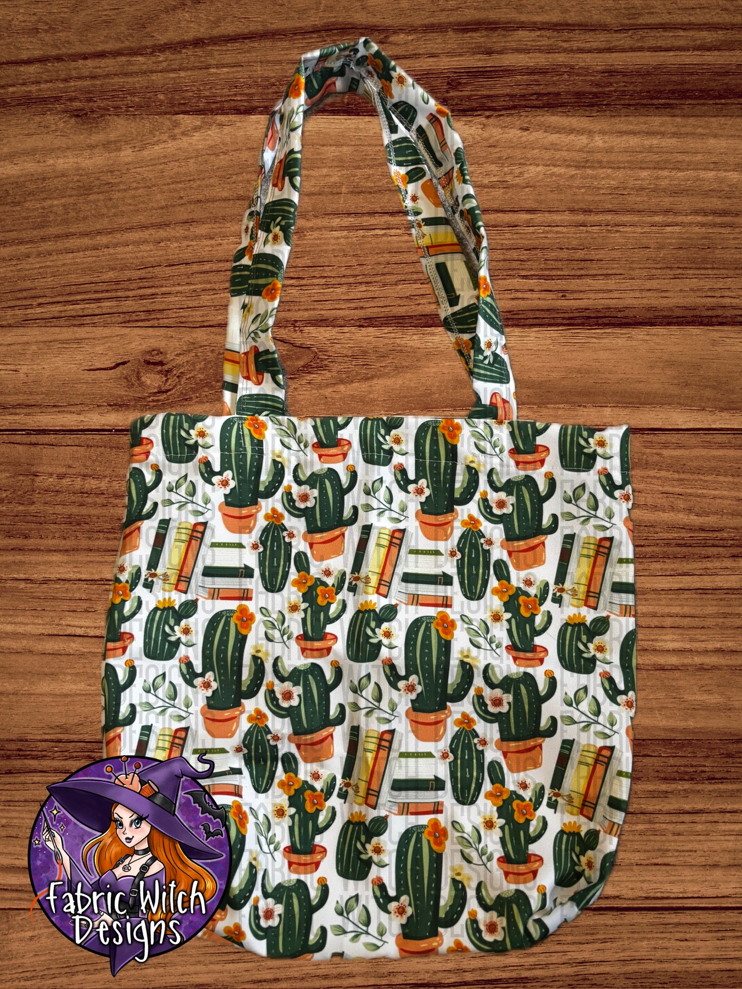 Cactus Books Tote Bag