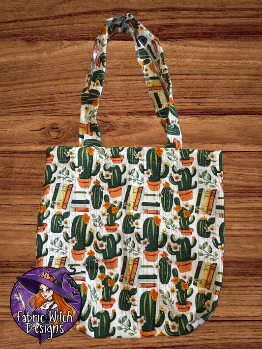 Cactus Books Tote Bag