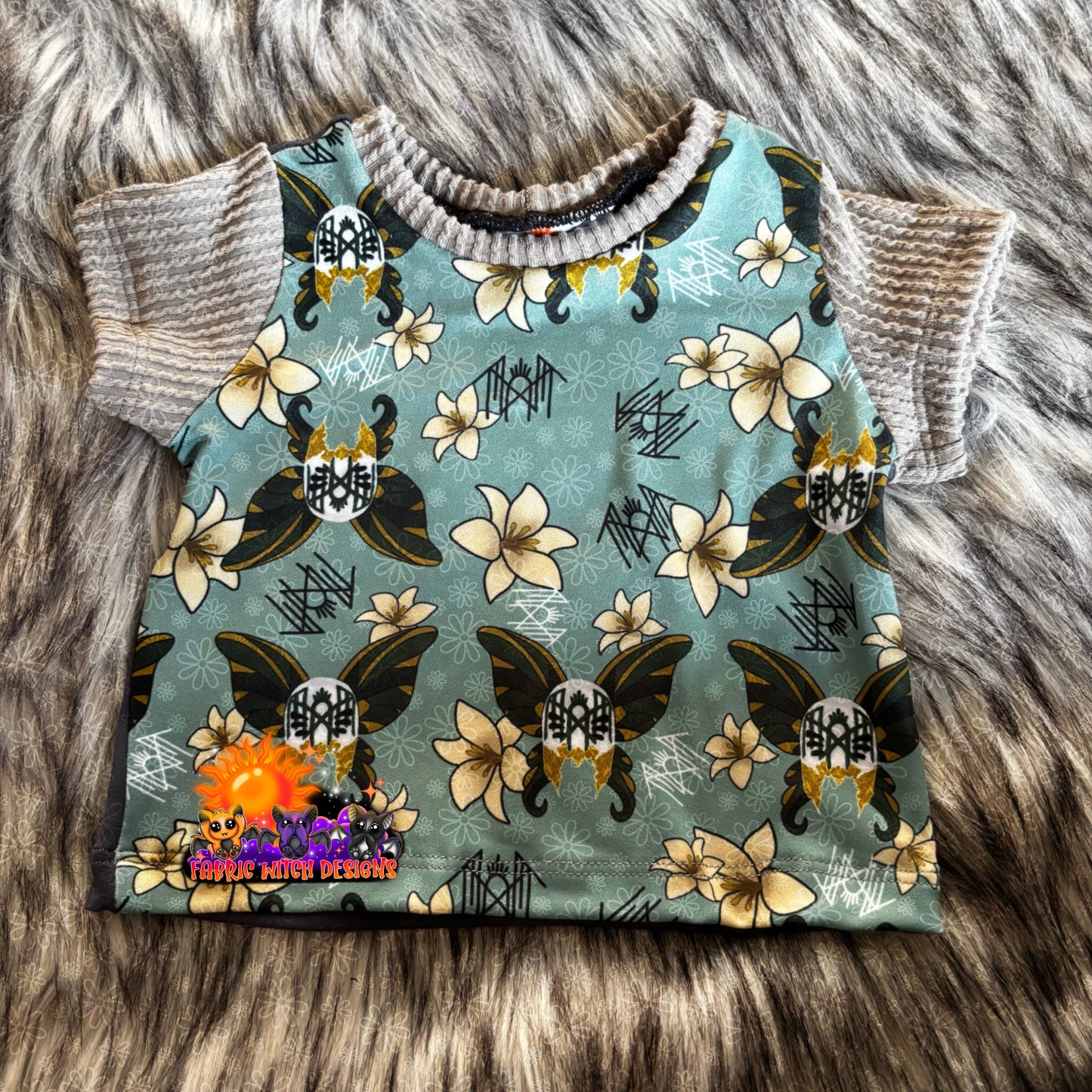 Green Vessel Moth 3/6mo Shirt