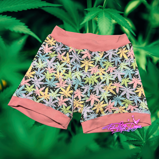 Neon Leaves Medium Lady Boxers