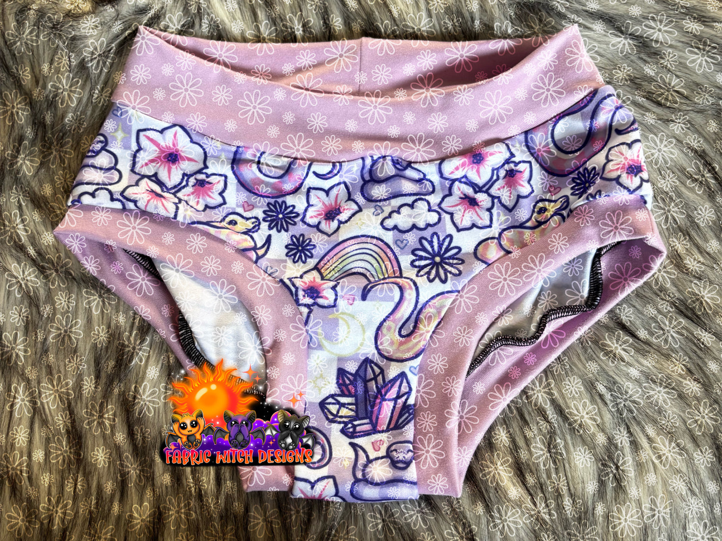 Snakes & Petunias Size 8 Girl Undies