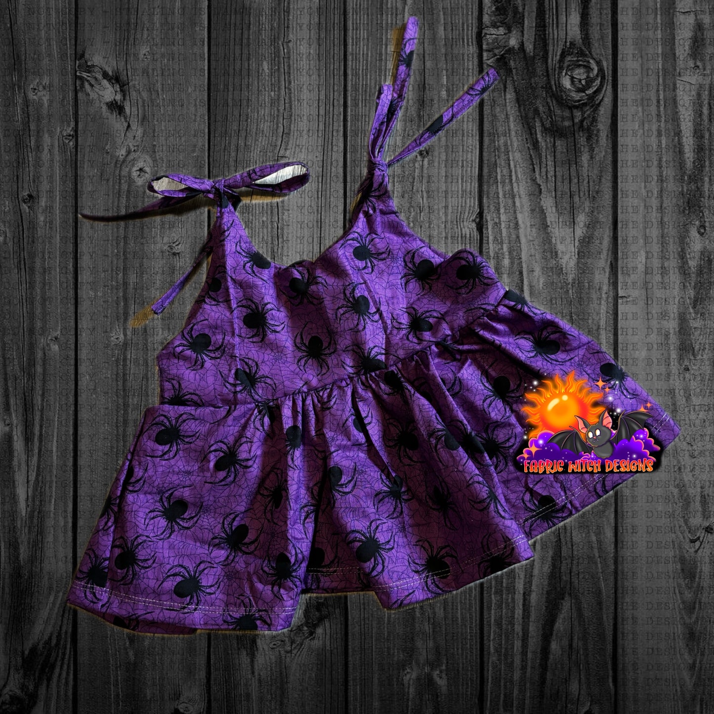 Purple Spiders 3T Azalea Peplum