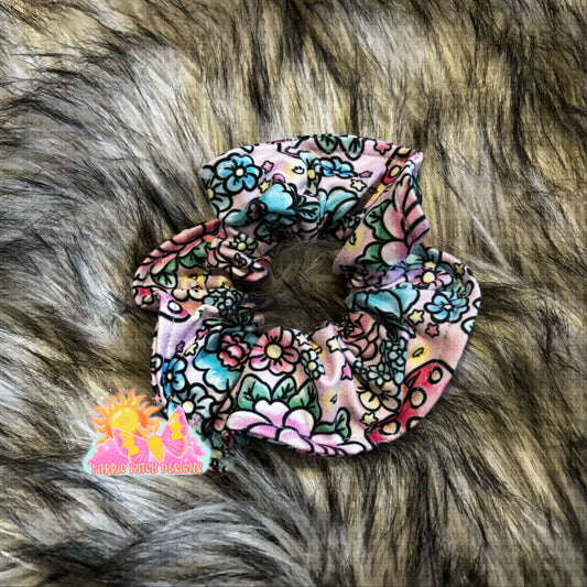Floral Shrooms Scrunchie
