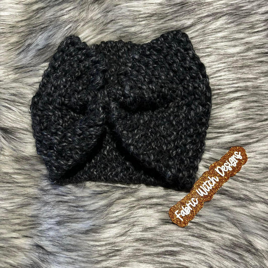 Onyx Knitted Adult Ear Warmer