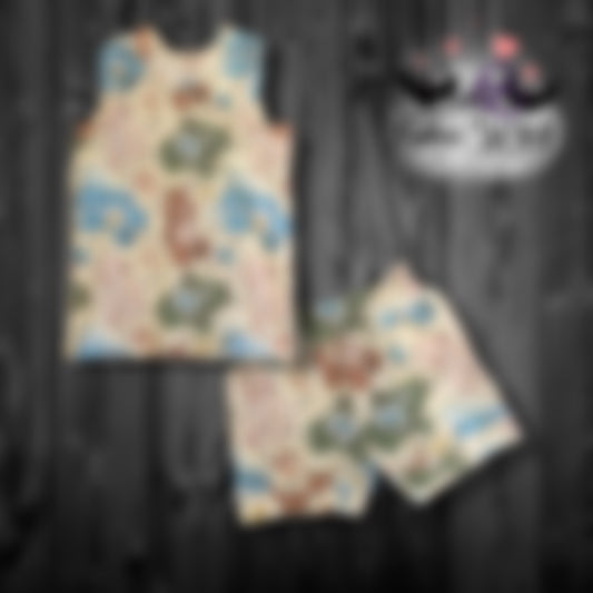 Boho Bears 4T Tank & Shorts Set