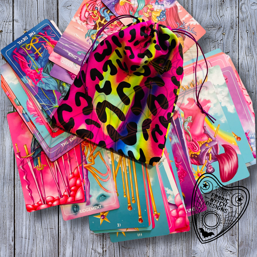 Neon Cheetah Tarot Bag